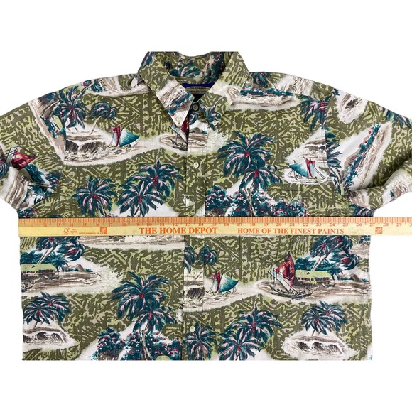 phil edwards‎ reyn spooner xl Hawaiian Cotton Button Up Shirt - Picture 2 of 6